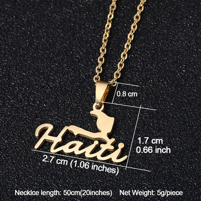 Haiti Gold necklace, chain