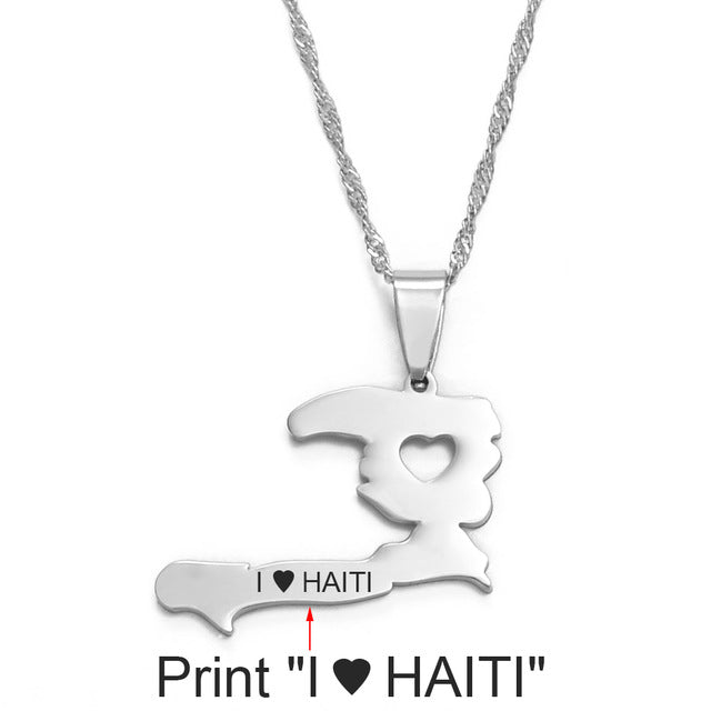 I love Haiti necklace